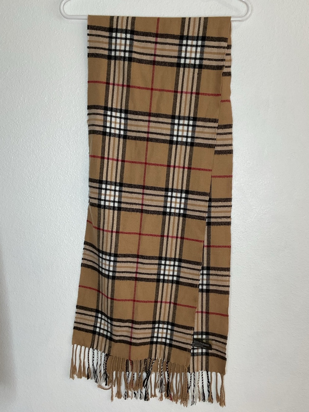 100% Cashmere Classic Plaid Fringe Scarf Scotland